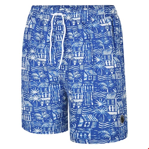 Espionage Hawaiian Print Swim Short